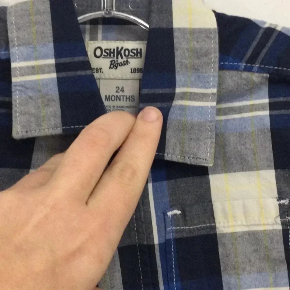 OshKosh Button Down Long Sleeve Top 24M